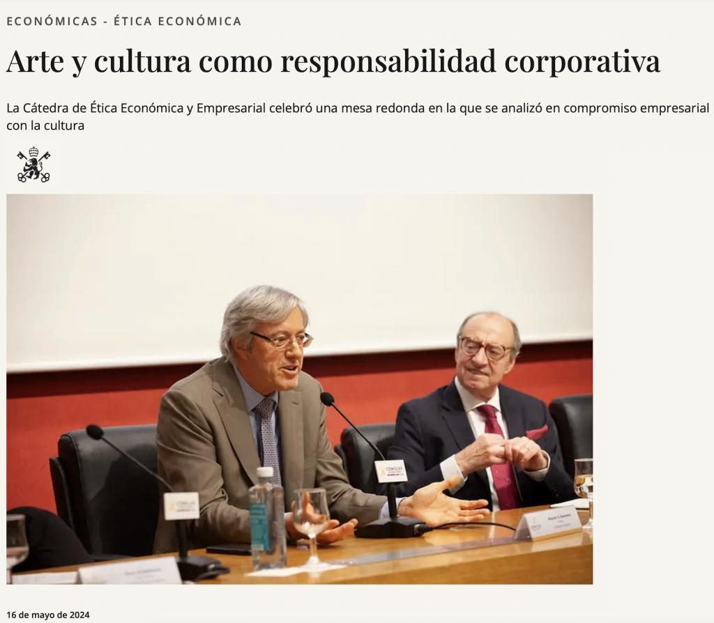 Universidad Comillas — Arte y cultura como responsabilidad corporativa
